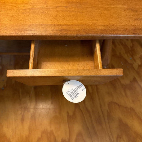 Early American cobblers bench style coffee table maple with small drawer Nancy meyers aesthetic (in store pick up only)