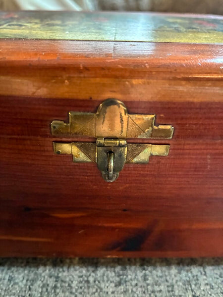 Vintage Wood Equestrian Box 11" x 4.5 x6"