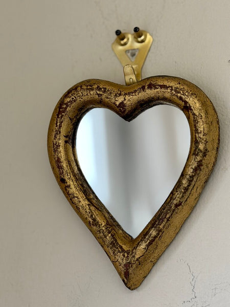 Florentine Italian Mini Heart Mirror