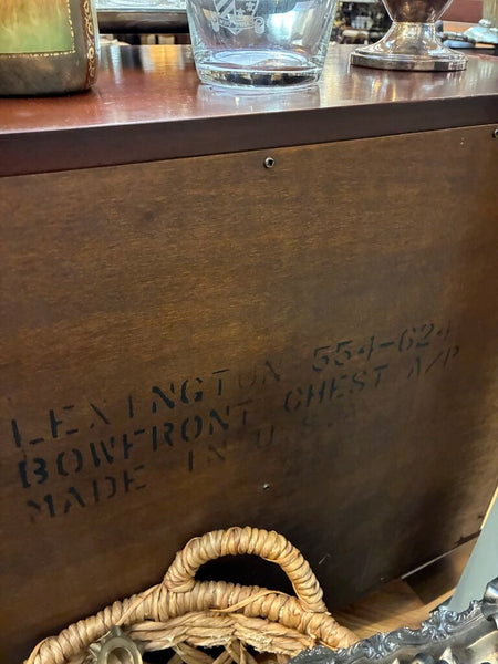 Vintage Lexington Furniture Bow Front Bachelor's Chest 32"w x 30" x 19" IN STORE PICKUP ONLY