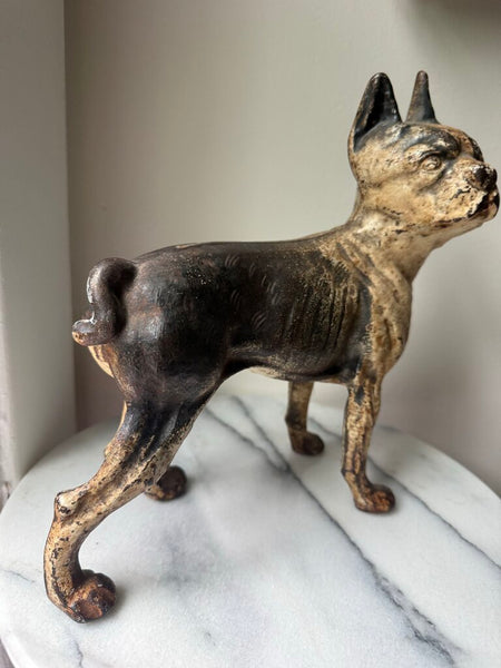 Cast Iron Boston Terrier Door Stopper W2357