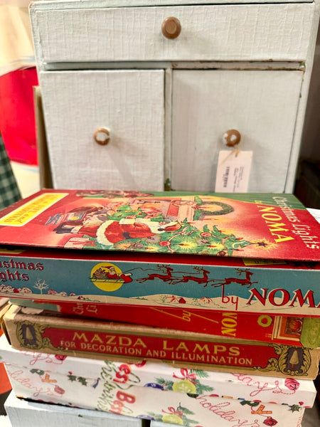 JFV ~ Vintage box Christmas Lights by Noma