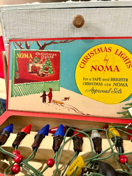JFV ~ Vintage box Christmas Lights by Noma