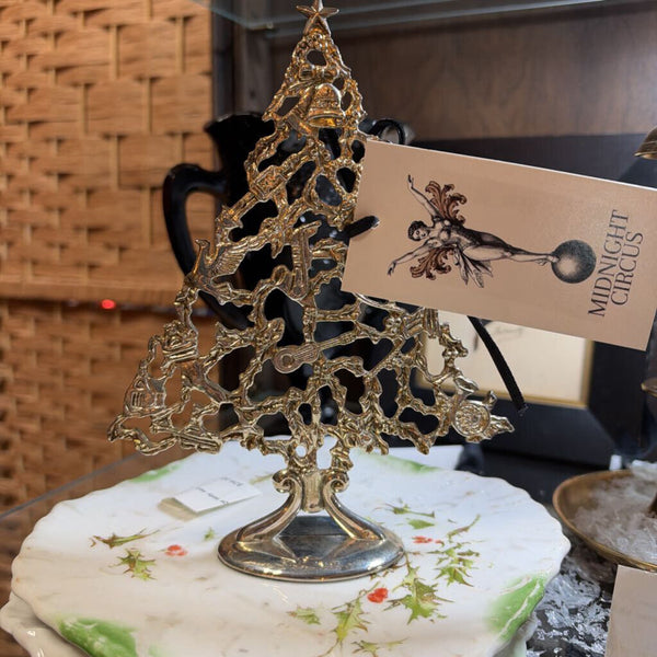 Vintage Silverplate Christmas Tree