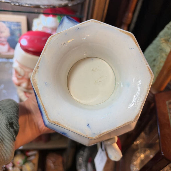Antique "Scinde" Flow Blue Teapot (c. 1840s)