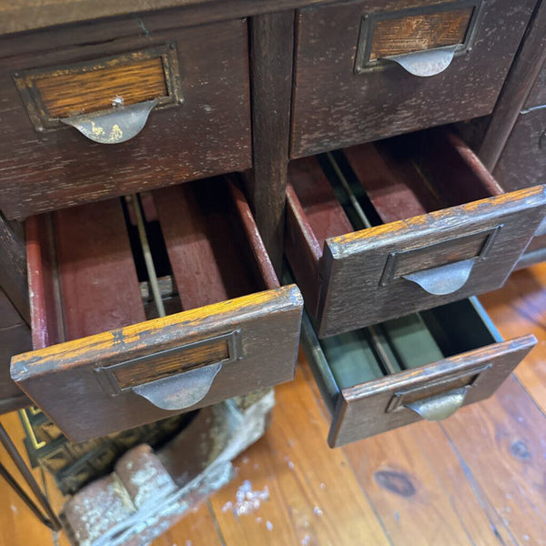 18 Drawer Card Catalog 42L 18D 32H IN STORE PICKUP ONLY