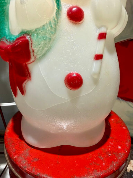 JFV ~ Vintage Snowman Blowmold - as is