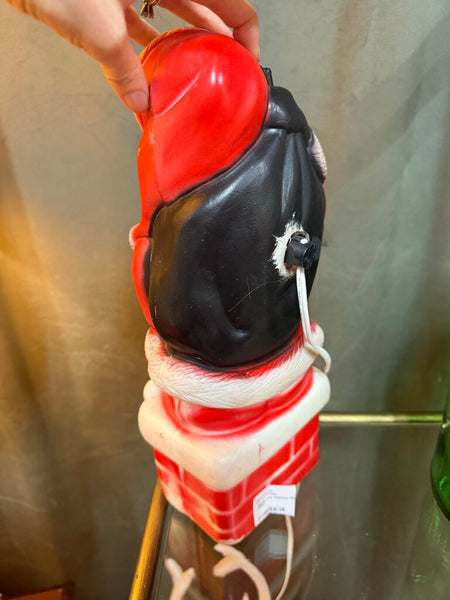 Santa and Chimney Blow Mold H4051