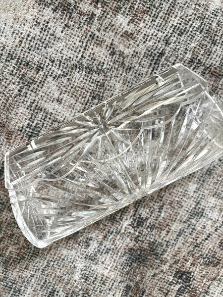 Vintage Lucite Acrylic Clutch Hinged