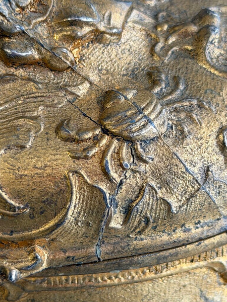 Antique Gilt Spelter Casket