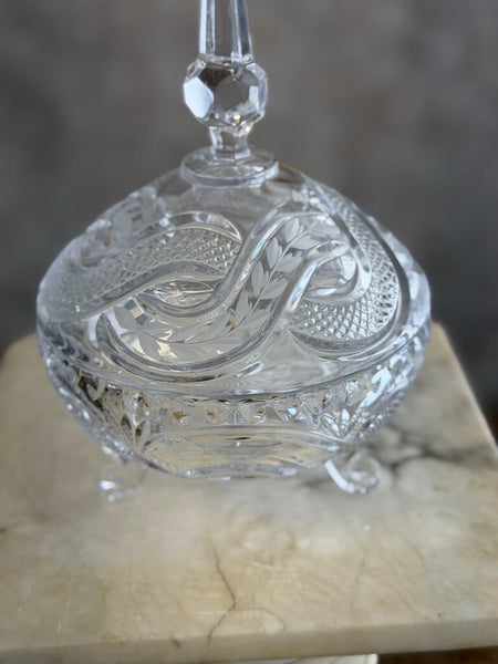 Crystal Lidded Dish