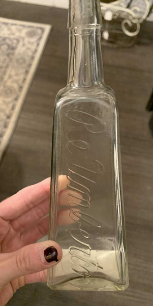 Vintage olive oil bottle