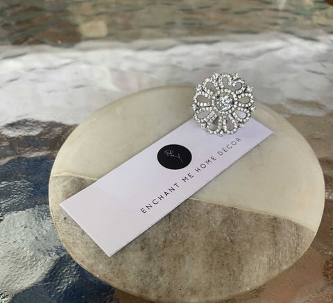 Sterling flower burst ring