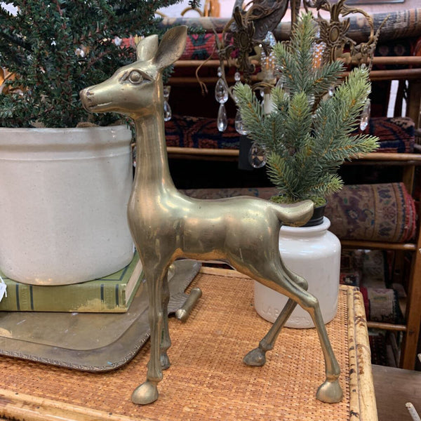 Vintage brass deer