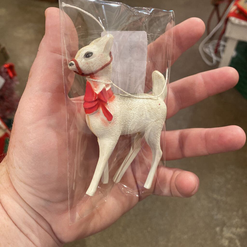 Vintage Christmas plastic Rudolph reindeer