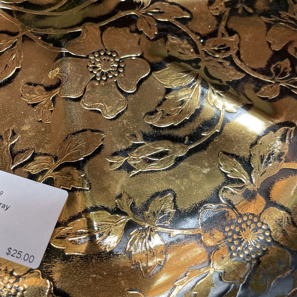 Gold Floral MCM tray