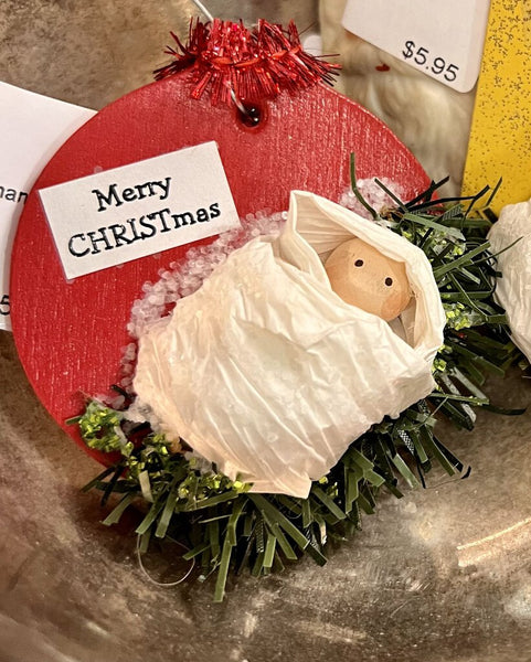 Handmade Baby Jesus ornament