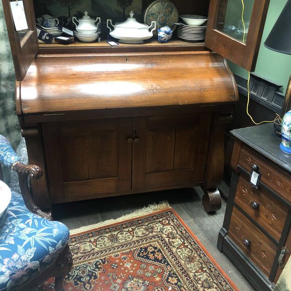 Antique Two Piece Doctor's Desk, Secretary Desk w/ Cabinet Underneath (in-store pickup only)