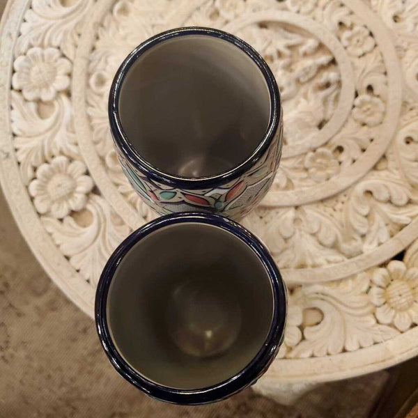 Pair of Javier Servin Mexican Vases