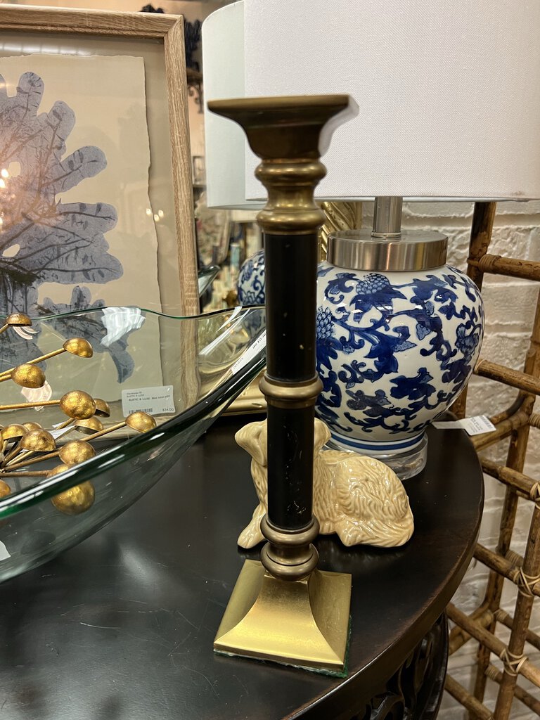 Black/brass candlestick