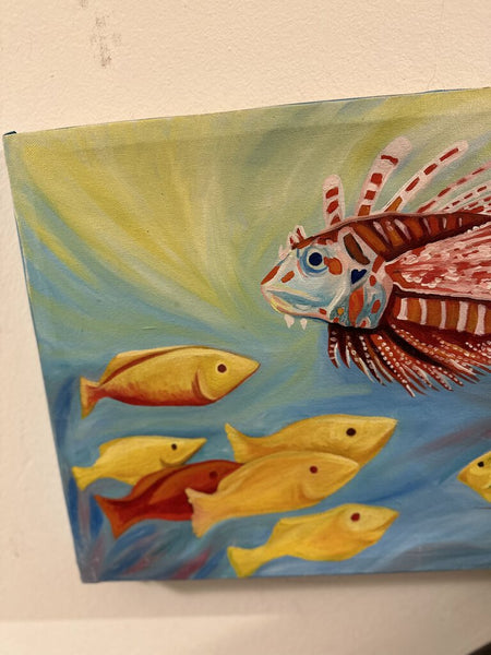 Fish painting signed