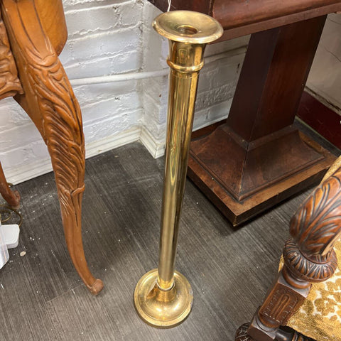 Vintage Tall Brass Candlestick 28.5" tall