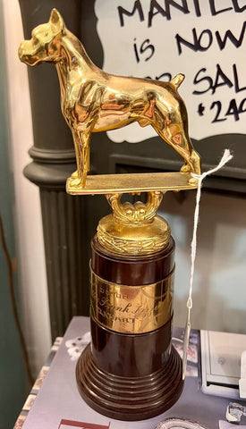Brass boxer 1949 trophy