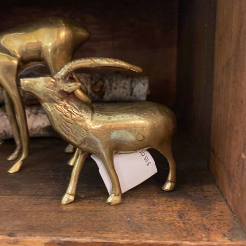 Tiny Brass Deer