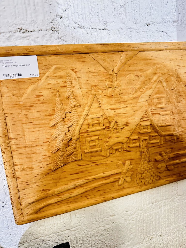 Wood carving cottage 11x16