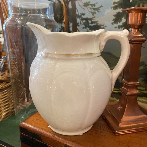 Gold Detail Ivory Pitcher
