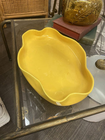 Yellow Pottery Tray W0844