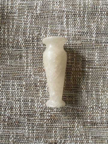 Antique Alabaster Vase 4.5H