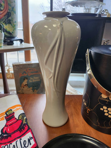 Haeger 15" tall grey vase