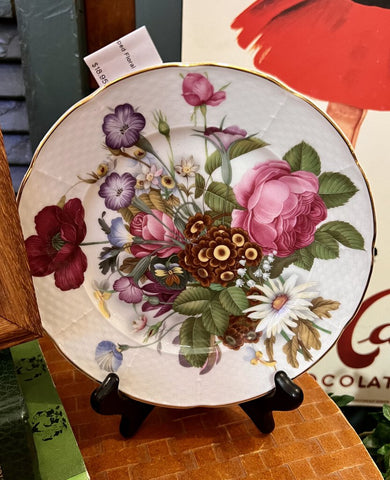 Vintage St Martin scalloped Floral Limoges plate
