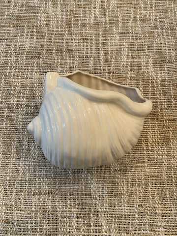 Vintage Ceramic Shell Planter