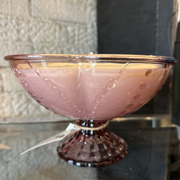 Vintage Purple Glass. Soy wax. Sea Salt + Orchid