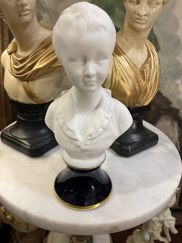 Vintage Limoges porcelain from France bust of small boy