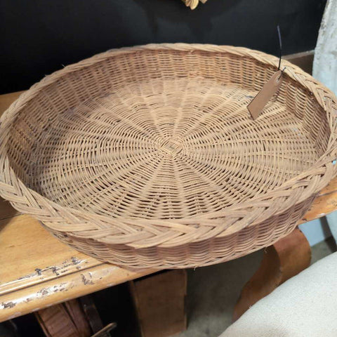 Rou d Vintage Woven Basket - 14 inches