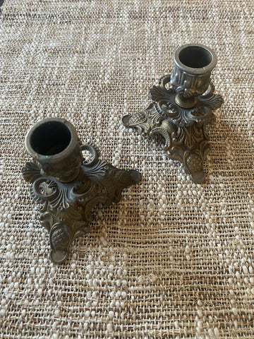 Vintage Pair of Decorative Candle Holders