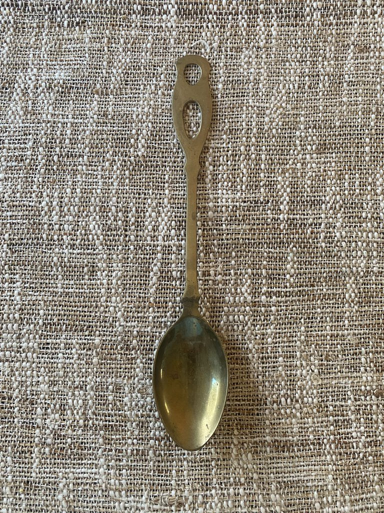 Vintage Large Brass Spoon India